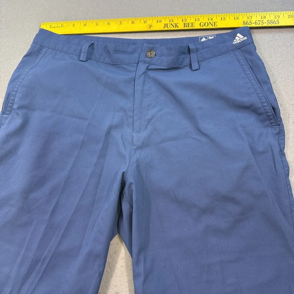 Adidas Golf Shorts Mens 34 BLUE  Stretch Performance